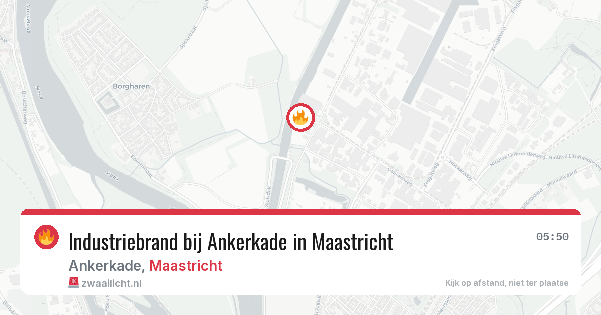 Industriebrand bij Ankerkade in Maastricht — 28 mrt 2026