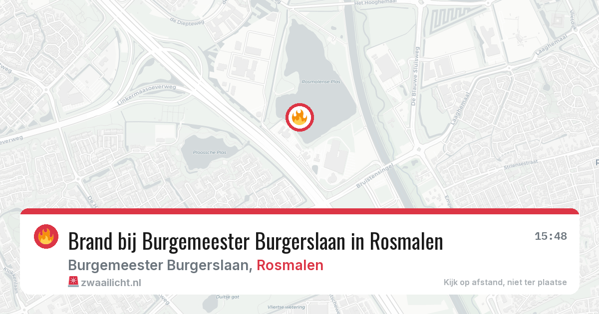Brand bij Burgemeester Burgerslaan in Rosmalen — 28 jul 2026