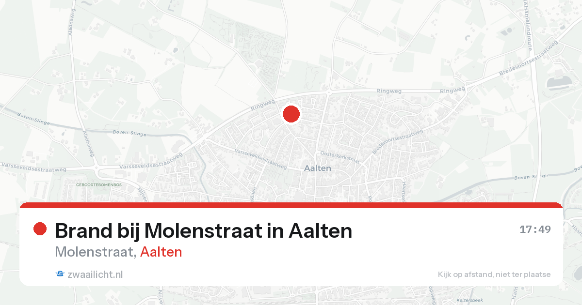 Brand bij Molenstraat in Aalten — 25 aug 2026