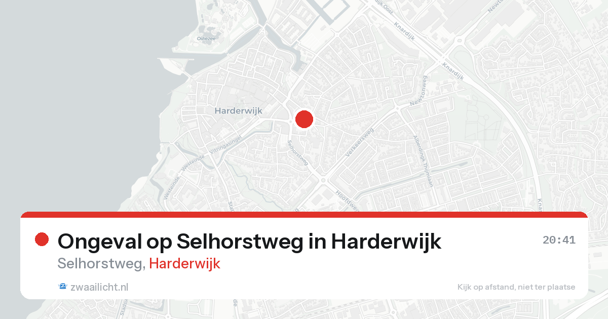 Ongeval op Selhorstweg in Harderwijk — 14 aug 2026