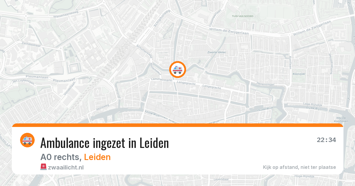 Ambulance ingezet in Leiden — 25 jan 2026