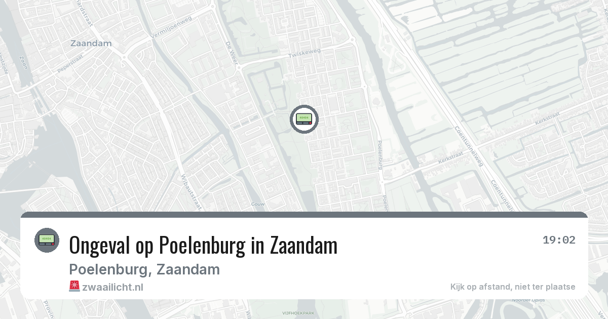 Ongeval op Poelenburg in Zaandam — 7 feb 2026