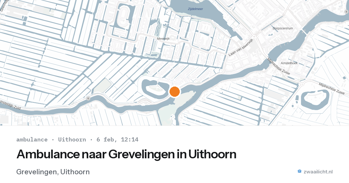 Ambulance naar Grevelingen in Uithoorn — 6 feb 2026