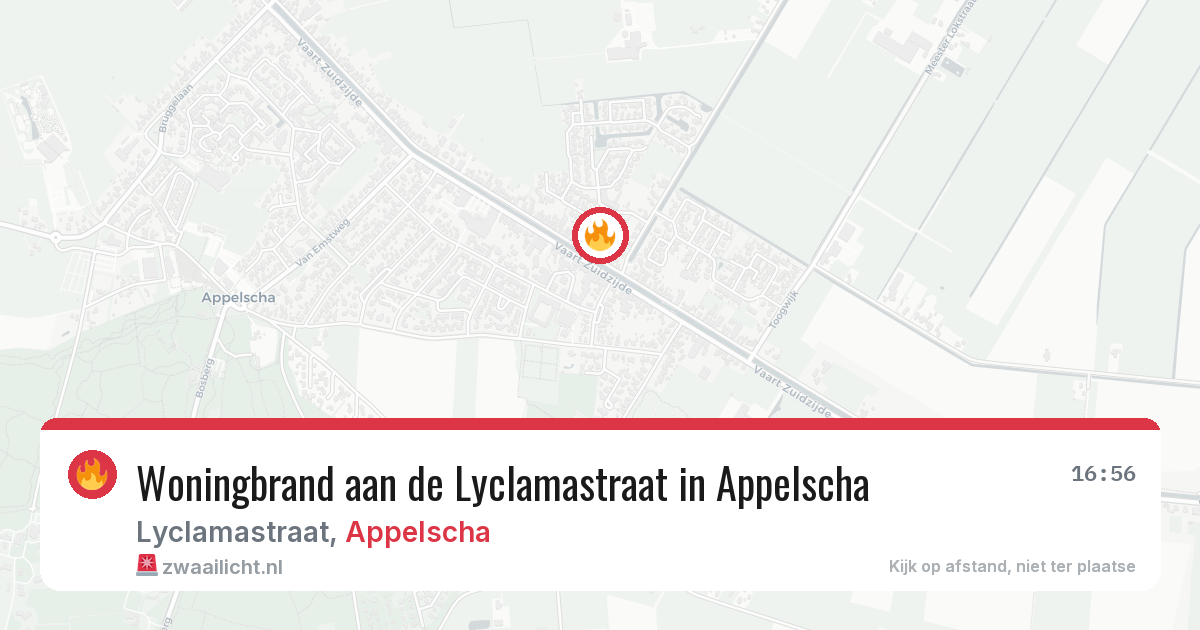 Woningbrand aan de Lyclamastraat in Appelscha — 29 mei 2026