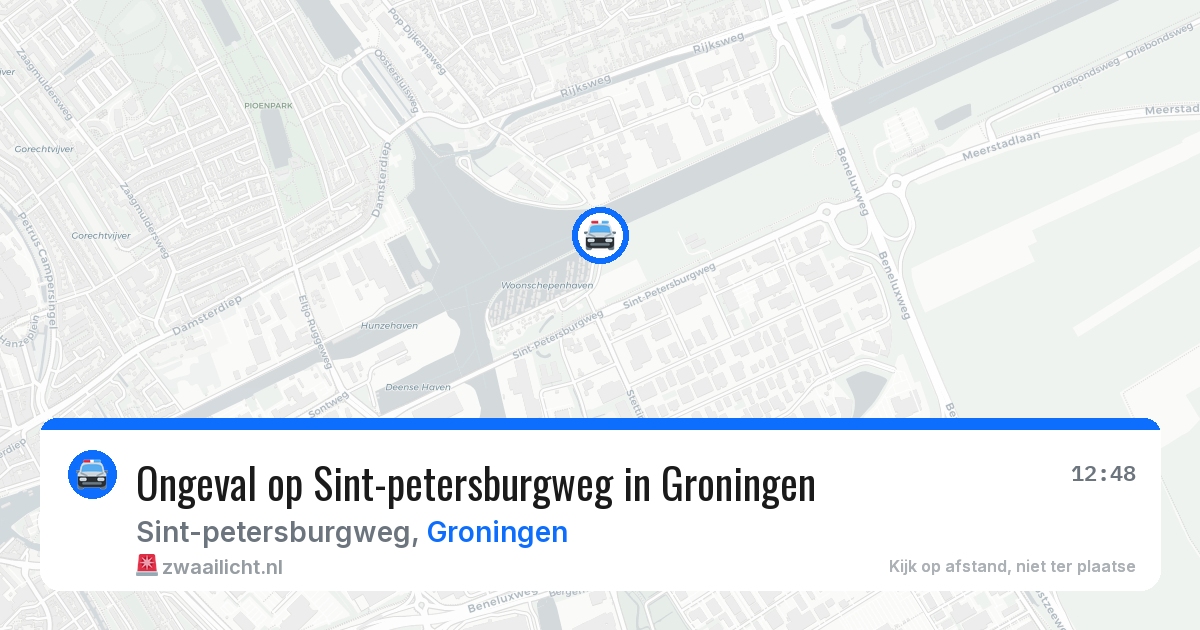 Ongeval op Sint-petersburgweg in Groningen — 18 jul 2026