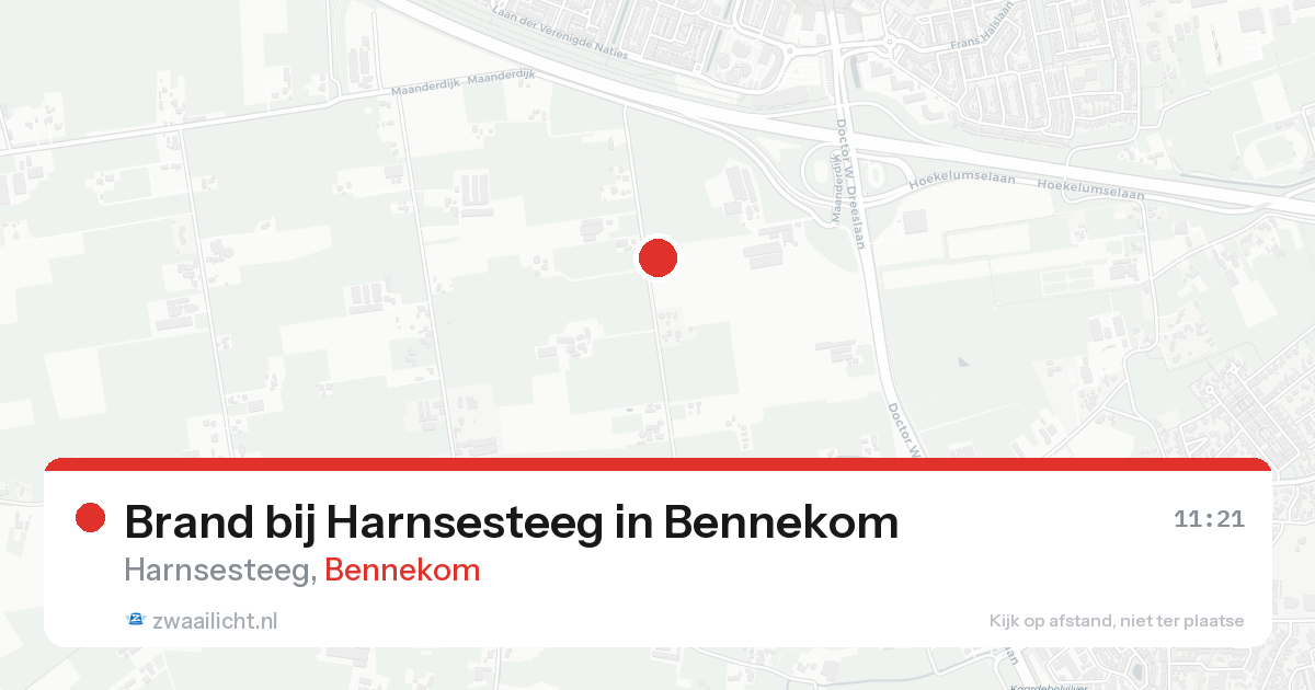 Brand bij Harnsesteeg in Bennekom — 17 aug 2026