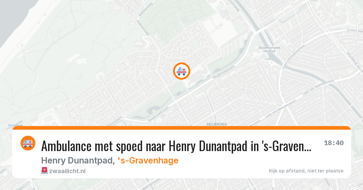Ambulance met spoed naar Henry Dunantpad in 's-Gravenhage — 10 feb 2026