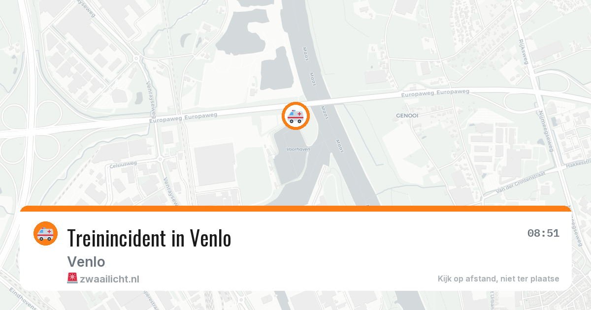 Treinincident in Venlo — 29 mrt 2026