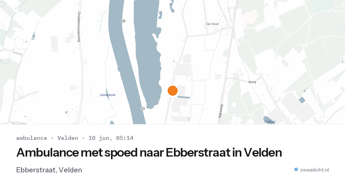 Ambulance met spoed naar Ebberstraat in Velden — 3 apr 2026