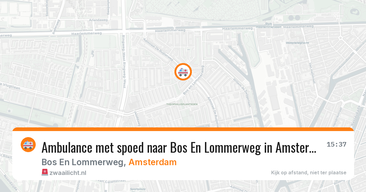Ambulance met spoed naar Bos En Lommerweg in Amsterdam — 27 mei 2026