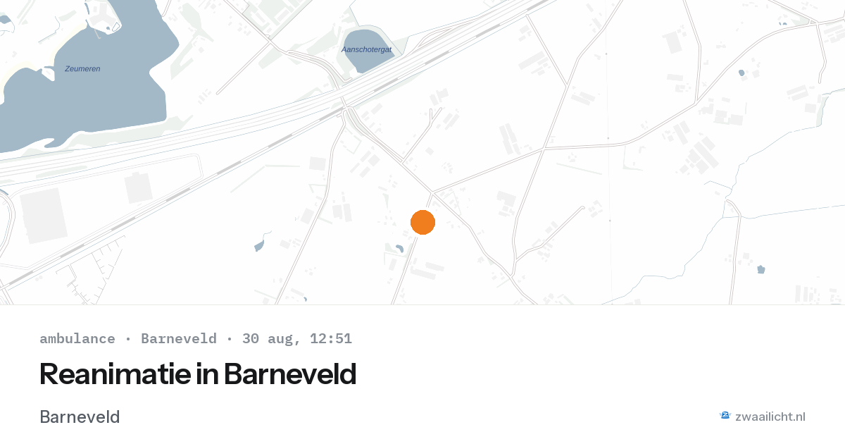 Reanimatie in Barneveld — 30 aug 2026