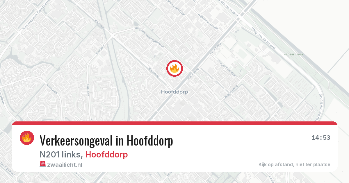 Verkeersongeval in Hoofddorp — 17 mei 2026