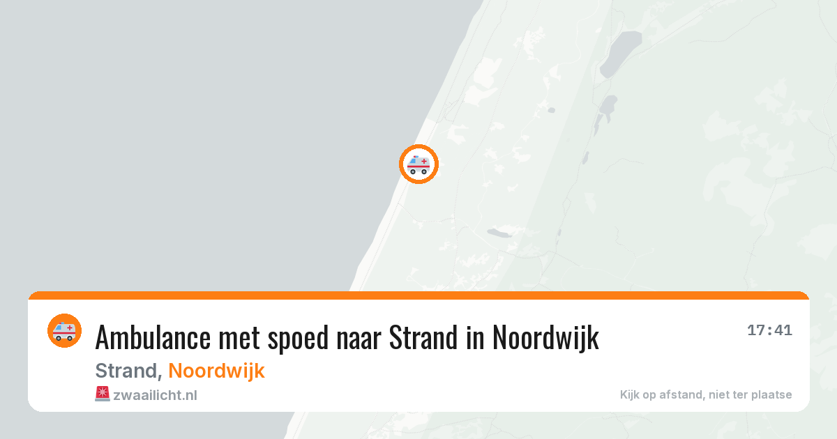 Ambulance met spoed naar Strand in Noordwijk — 7 aug 2026
