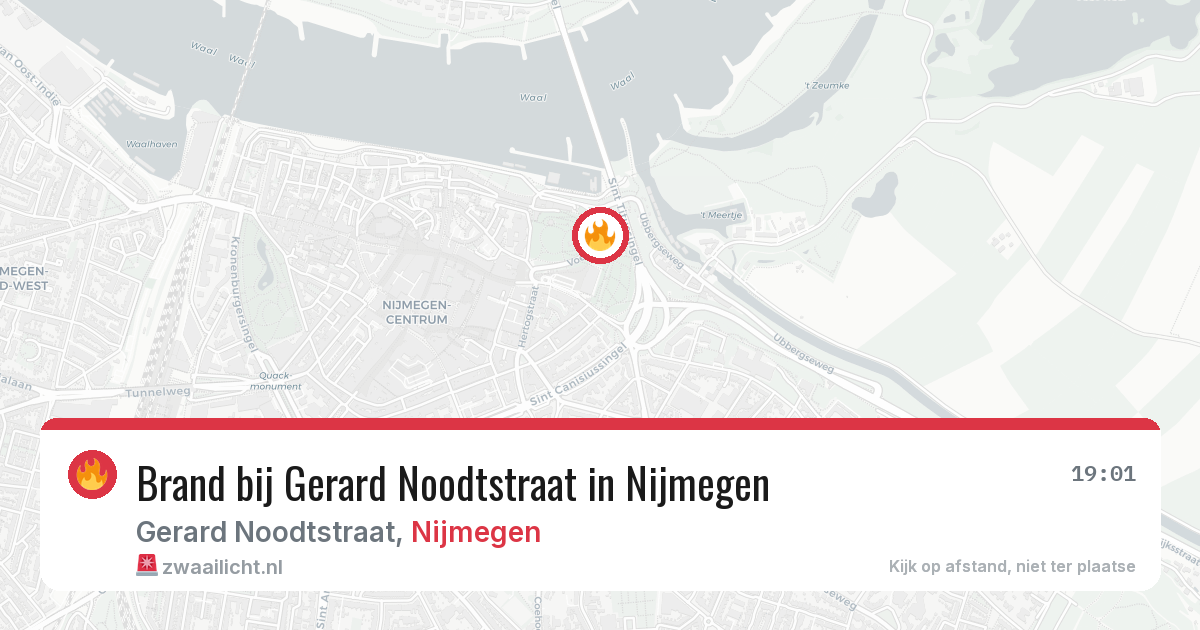 Brand bij Gerard Noodtstraat in Nijmegen — 26 jun 2026