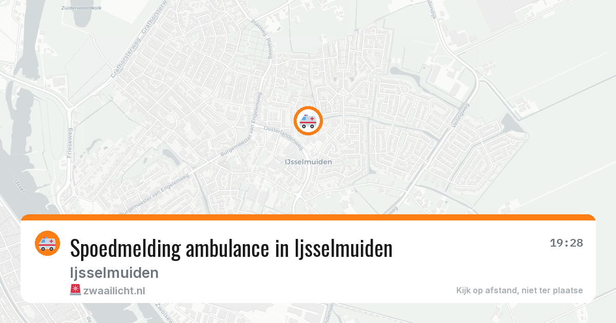 Spoedmelding ambulance in Ijsselmuiden — 22 mei 2026