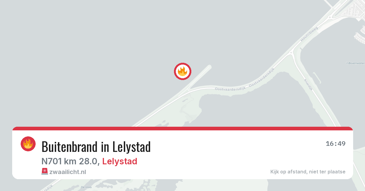 Buitenbrand in Lelystad — 11 aug 2026