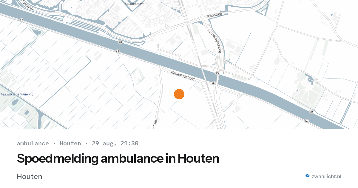 Spoedmelding ambulance in Houten — 29 aug 2026
