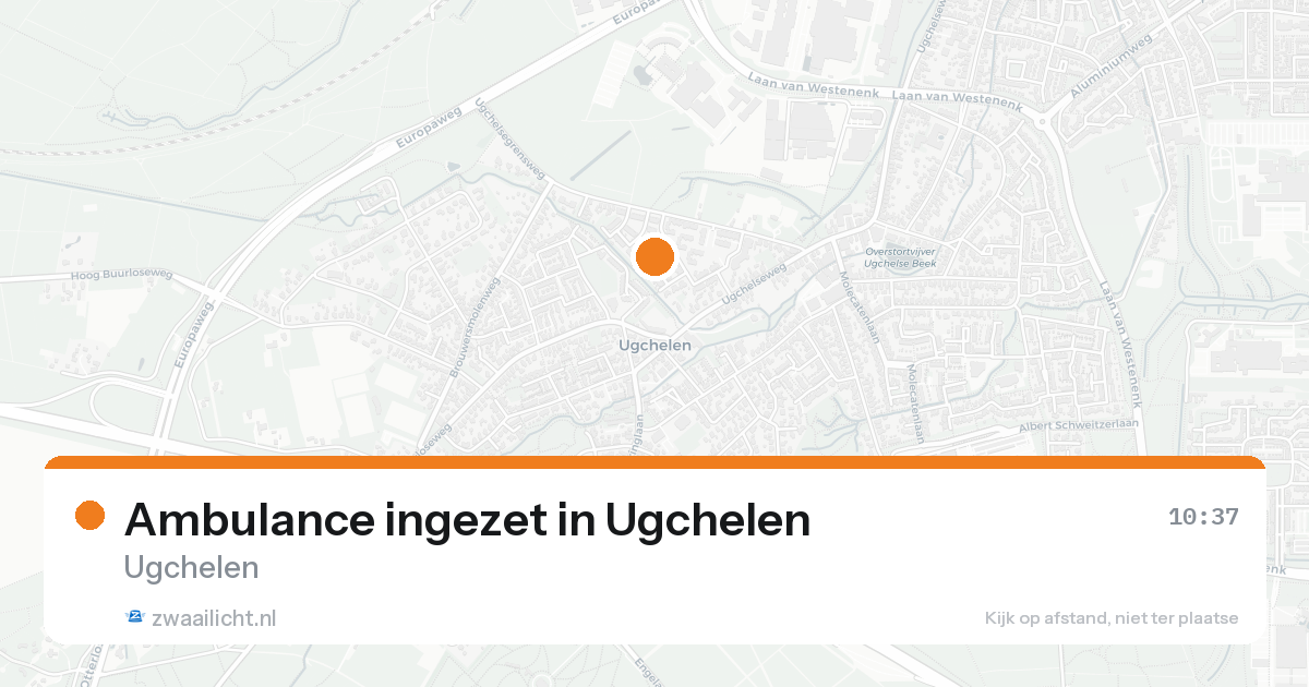 Ambulance ingezet in Ugchelen — 31 jan 2026