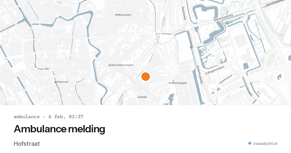 Ambulance melding — 6 feb 2026