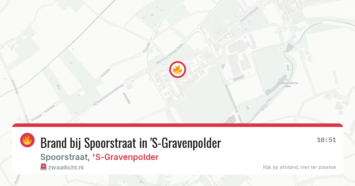 Brand bij Spoorstraat in 'S-Gravenpolder — 3 mei 2026