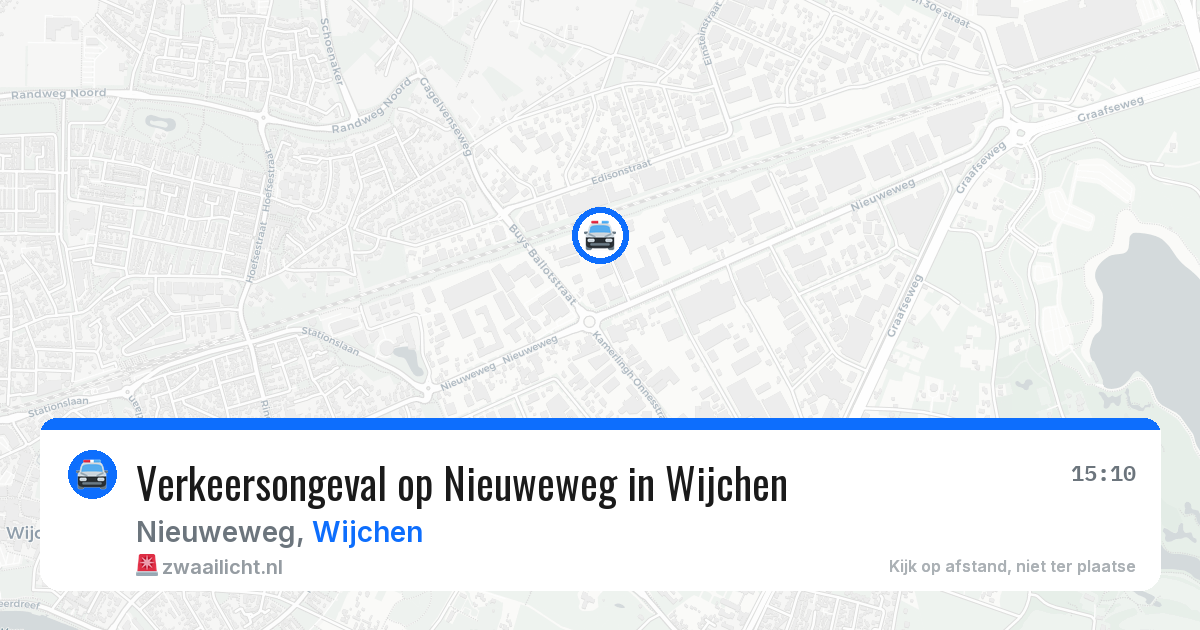 Verkeersongeval op Nieuweweg in Wijchen — 29 mrt 2026