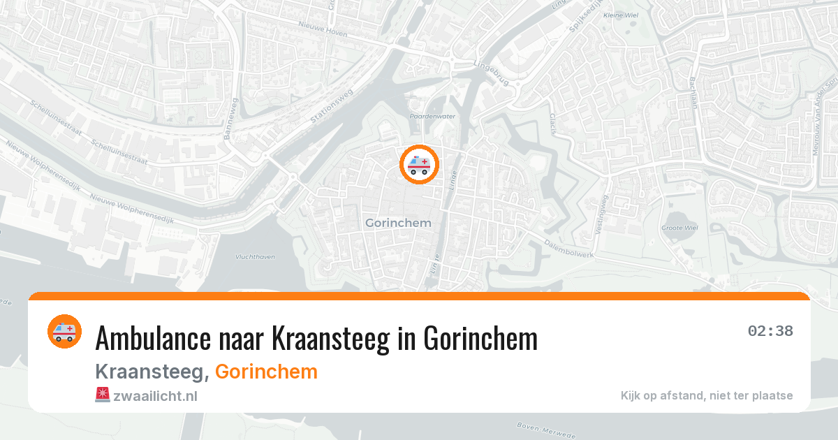 Ambulance naar Kraansteeg in Gorinchem — 2 aug 2026