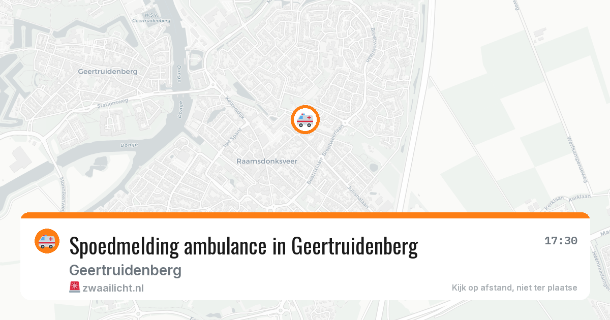 Spoedmelding ambulance in Geertruidenberg — 5 jul 2026