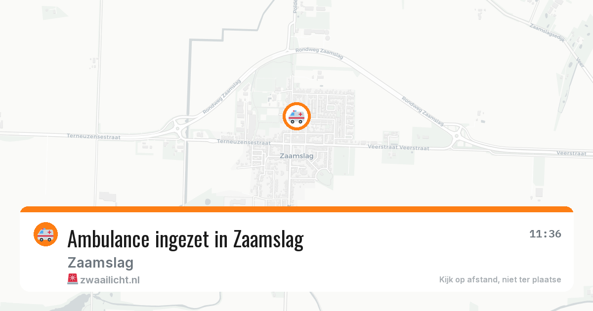 Ambulance ingezet in Zaamslag — 24 mei 2026