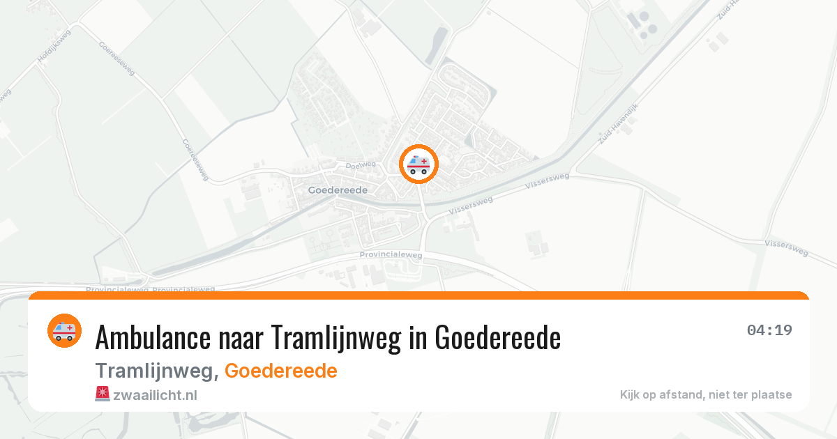 Ambulance naar Tramlijnweg in Goedereede — 9 feb 2026