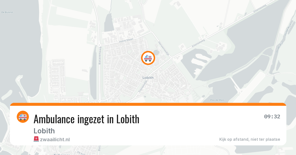 Ambulance ingezet in Lobith — 29 mei 2026