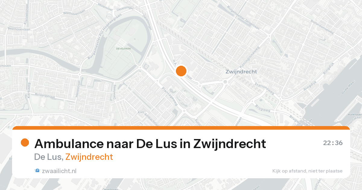 Ambulance naar De Lus in Zwijndrecht — 18 aug 2026