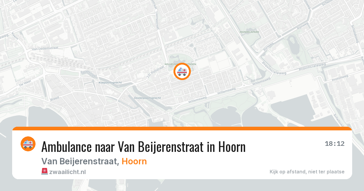 Ambulance naar Van Beijerenstraat in Hoorn — 14 aug 2026