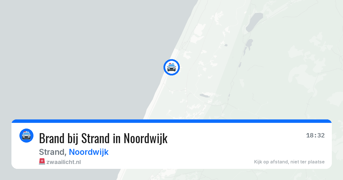 Brand bij Strand in Noordwijk — 6 mei 2026