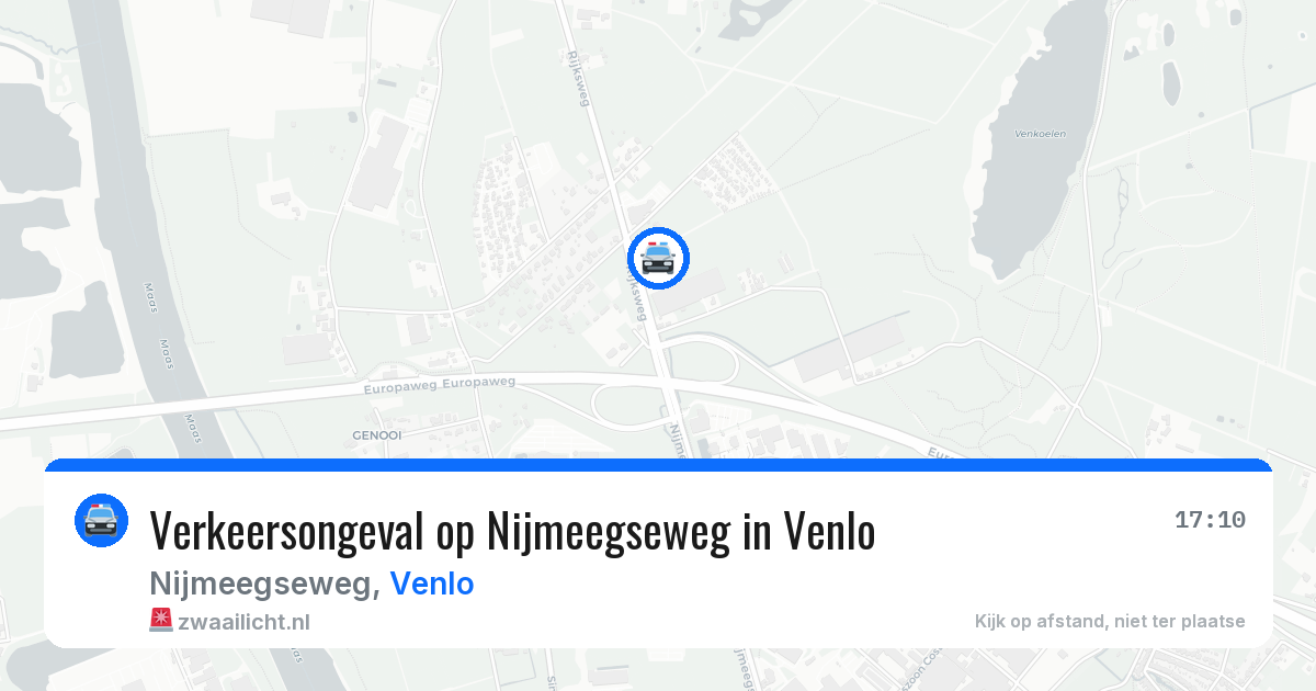 Verkeersongeval op Nijmeegseweg in Venlo — 18 jan 2026