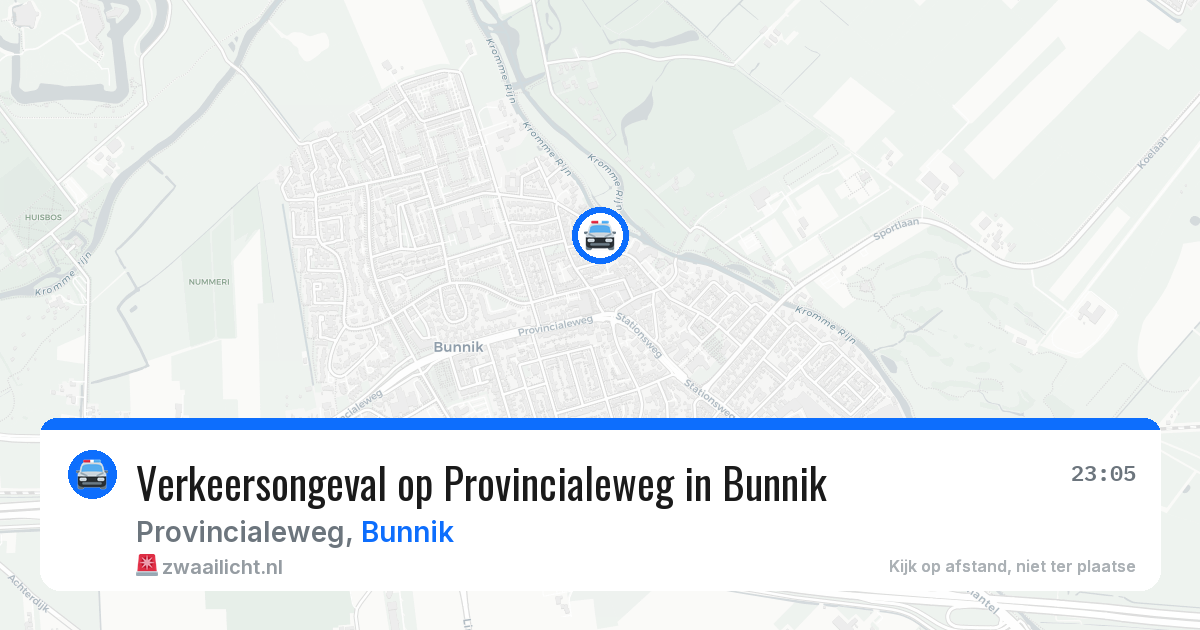 Verkeersongeval op Provincialeweg in Bunnik — 25 mei 2026