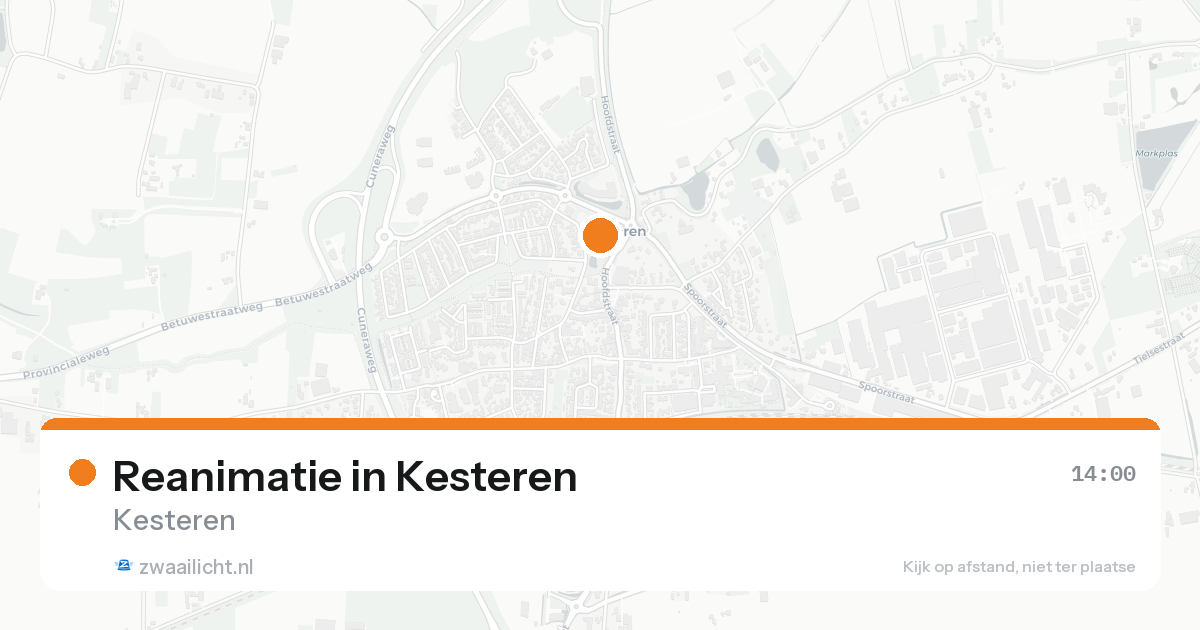 Reanimatie in Kesteren — 17 aug 2026