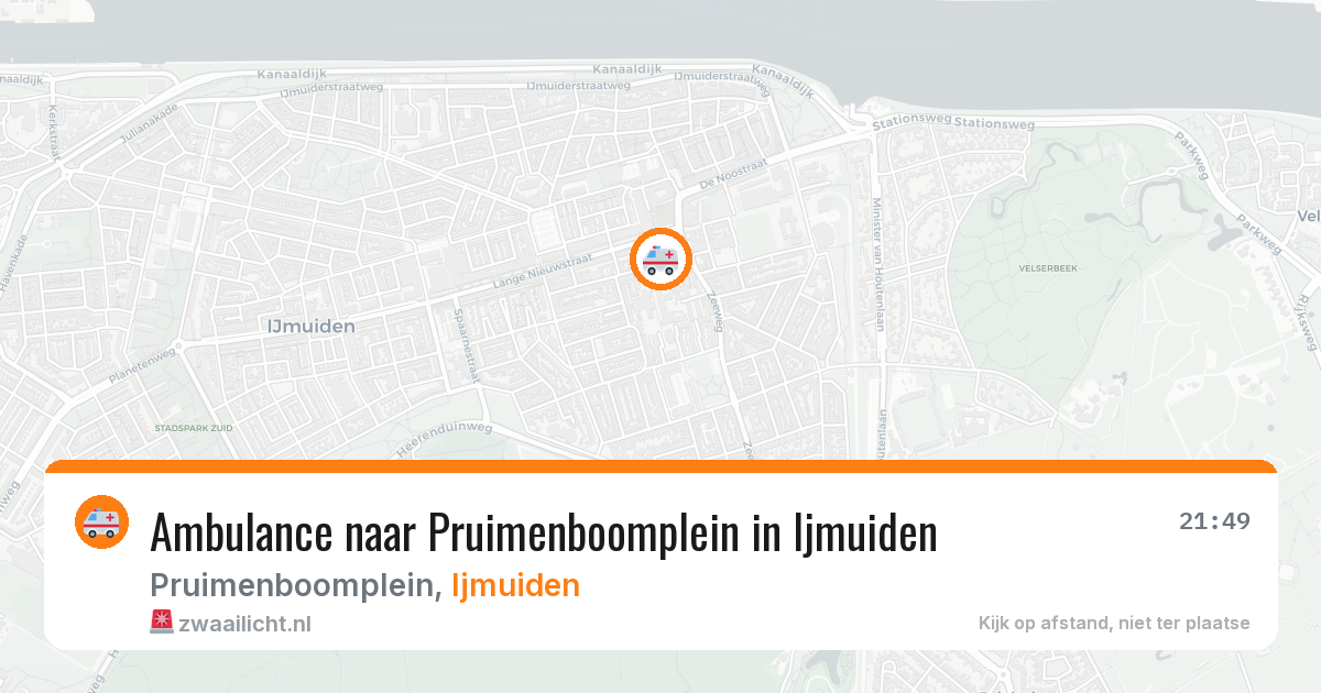Ambulance naar Pruimenboomplein in Ijmuiden — 4 apr 2026