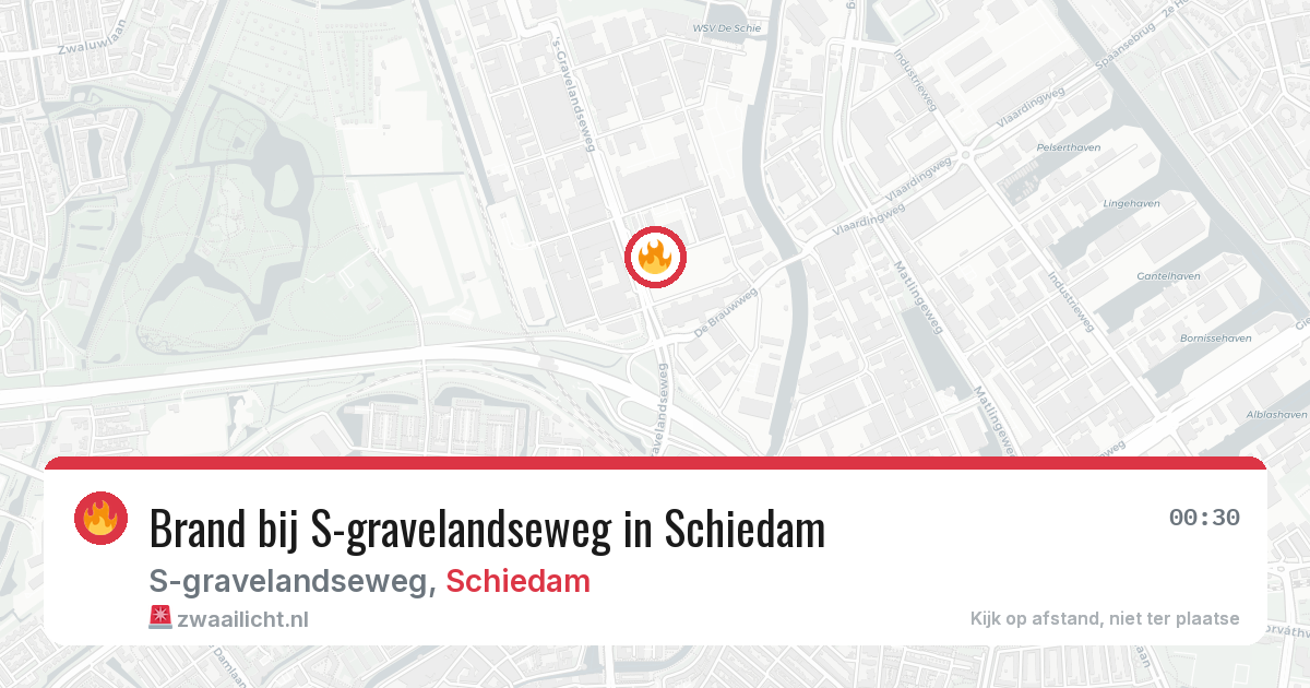 Brand bij S-gravelandseweg in Schiedam — 20 jun 2026