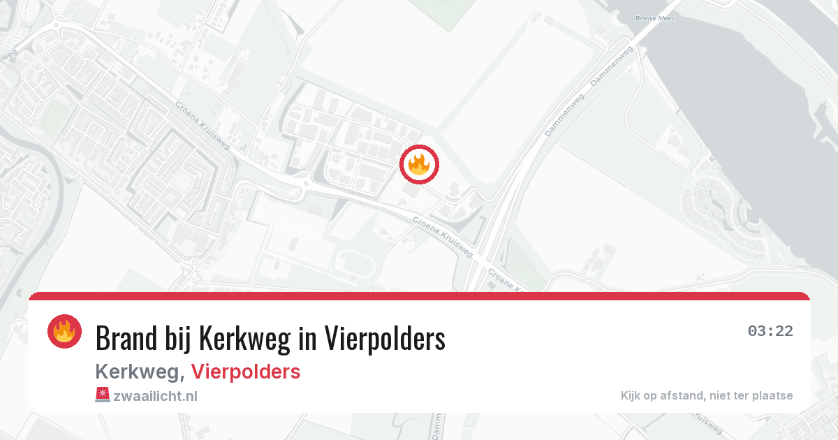 Brand bij Kerkweg in Vierpolders — 12 jul 2026