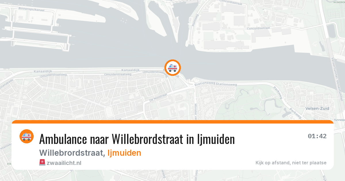 Ambulance naar Willebrordstraat in Ijmuiden — 5 jul 2026