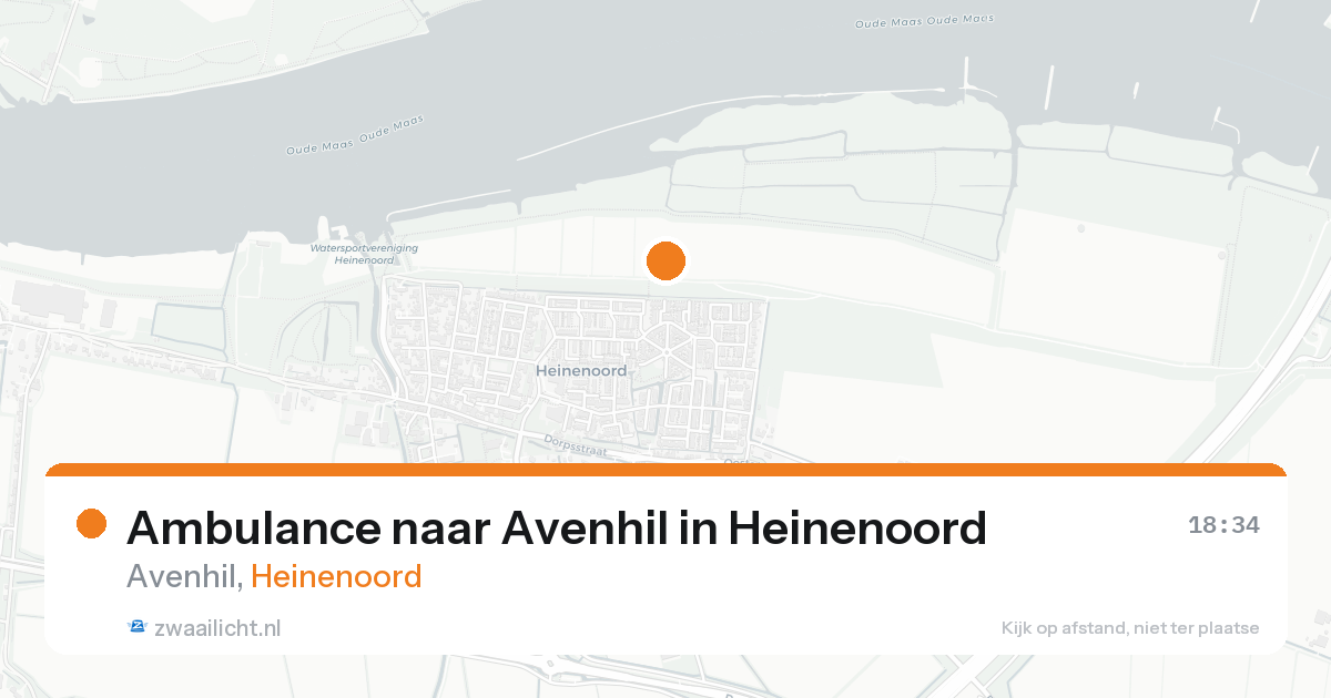 Ambulance naar Avenhil in Heinenoord — 20 aug 2026