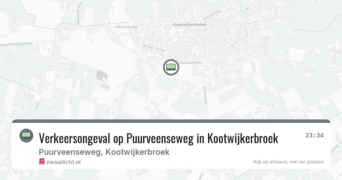 Verkeersongeval op Puurveenseweg in Kootwijkerbroek — 26 jun 2026