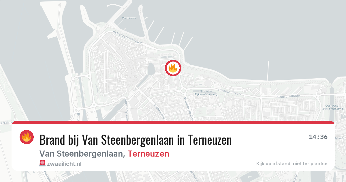 Brand bij Van Steenbergenlaan in Terneuzen — 26 jun 2026