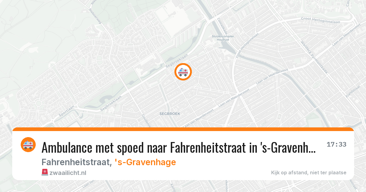 Ambulance met spoed naar Fahrenheitstraat in 's-Gravenhage — 9 feb 2026