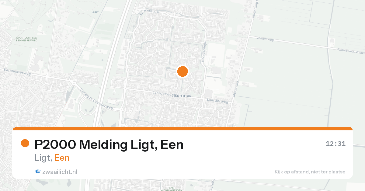 P2000 Melding Ligt, Een — 7 feb 2026