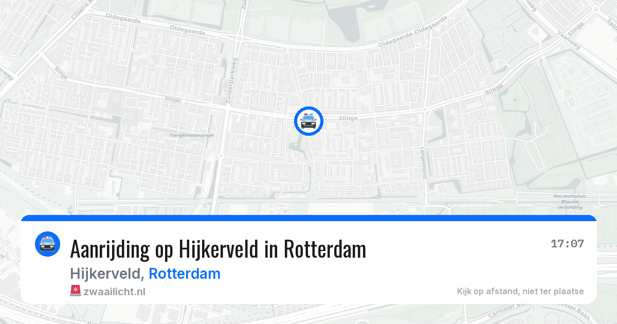 Aanrijding op Hijkerveld in Rotterdam — 12 mei 2026