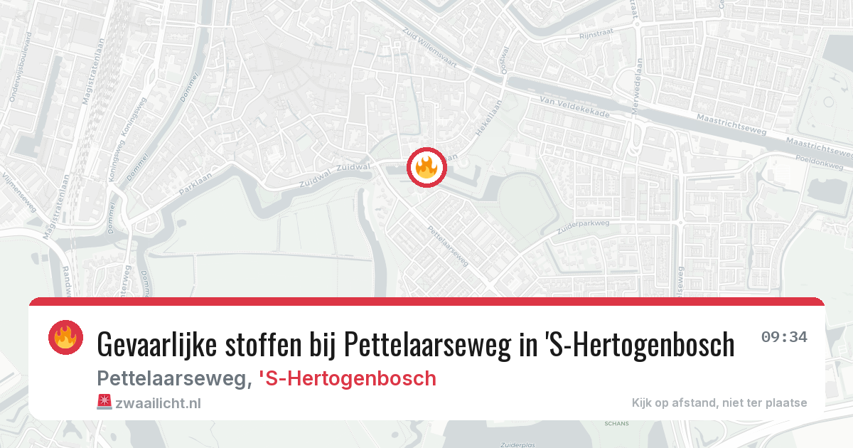 Gevaarlijke stoffen bij Pettelaarseweg in 'S-Hertogenbosch — 22 jul 2026