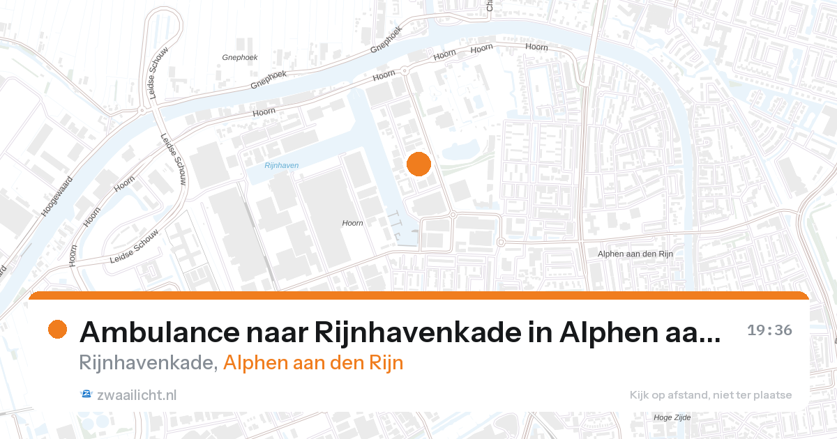 Ambulance naar Rijnhavenkade in Alphen aan den Rijn — 8 jun 2026