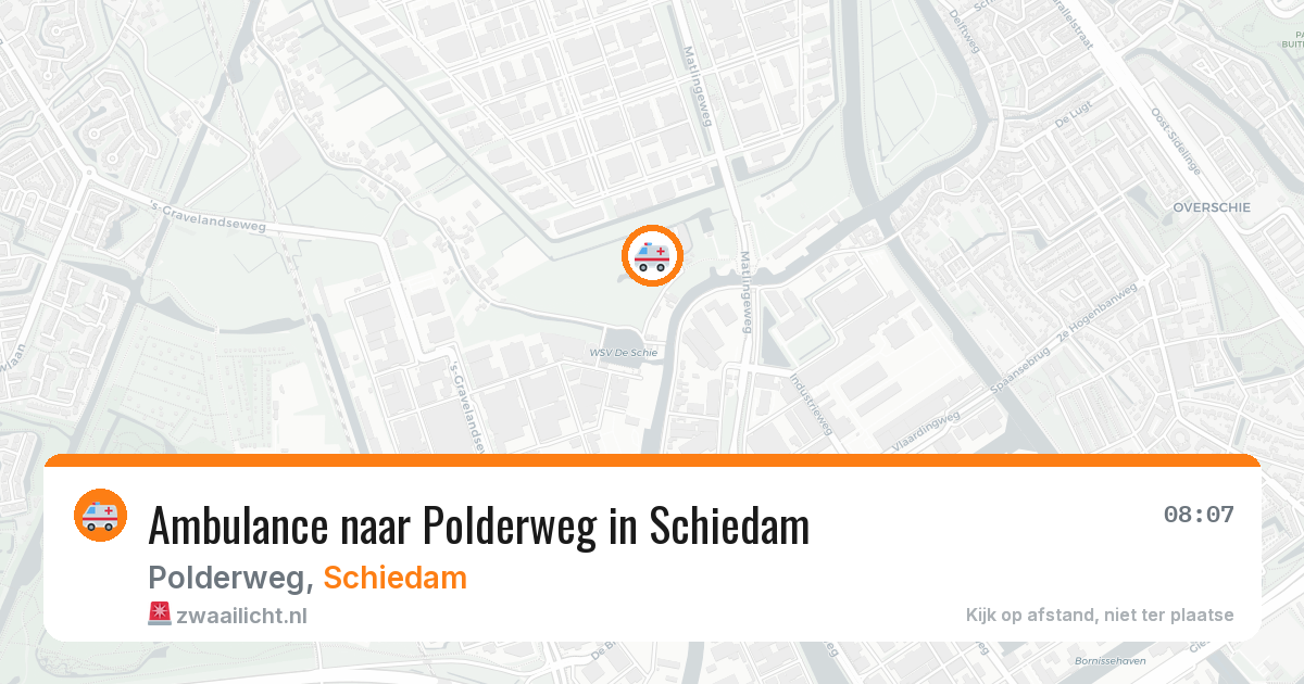 Ambulance naar Polderweg in Schiedam — 28 jun 2026
