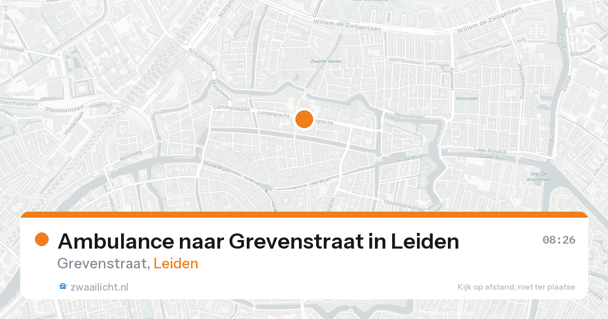 Ambulance naar Grevenstraat in Leiden — 7 feb 2026
